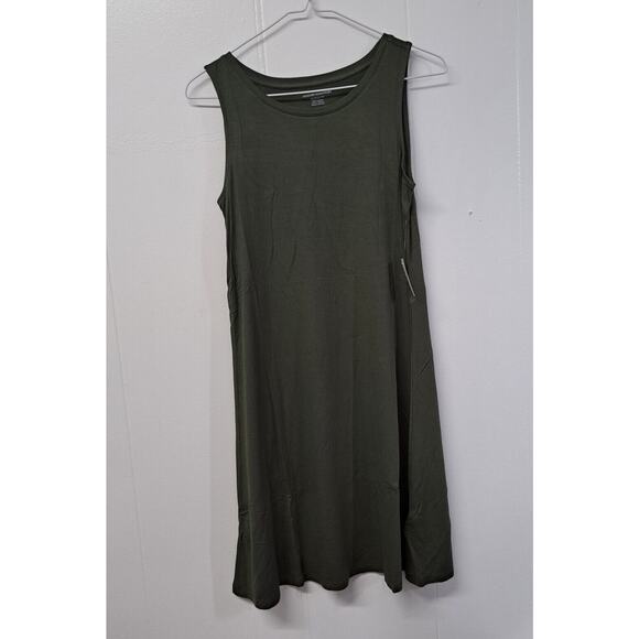 Amazon Essentials Women's Tank Swing Dress - Dark Olive Green - XS - Picture 1 of 8